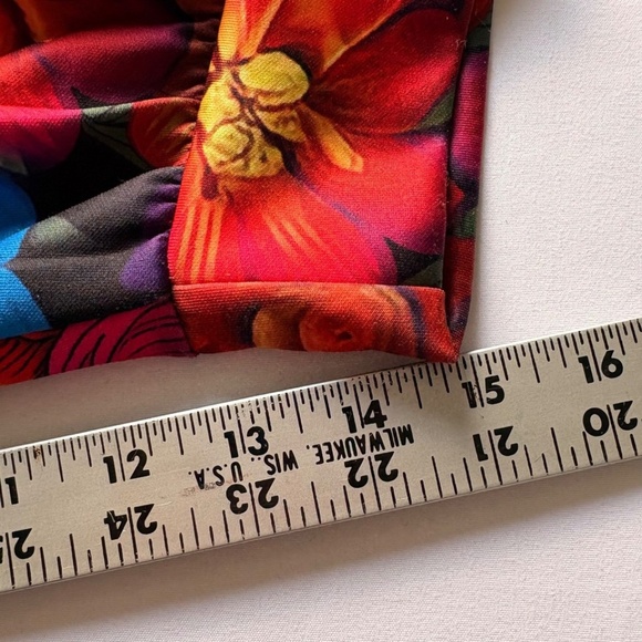 Women's Black & Floral Hoodie Long Sleeve Kangaroo Pocket Plus Size 5XL - Picture 12 of 13